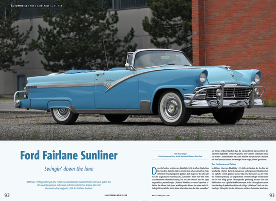 Image: Zwischengas annual magazine 2022 - Ford Fairlane Sunliner