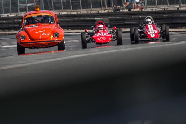 auch das Safety-Car war natürlich ein Volkswagen - anlässlich der Rückschau "50 Jahre Formel V" auf dem Norisring 2015
