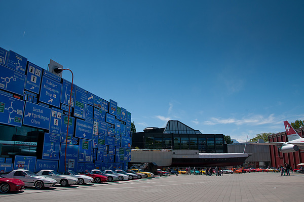 Image: the arena of the Swiss Museum of Transport Lucerne - Impressions of the "Fantastic Plastic 2013" event