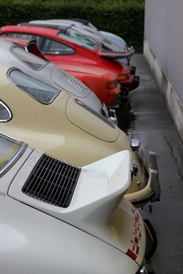 Bild: die Heckformen verändeten sich immer wieder - Porsche Classic Day 2012