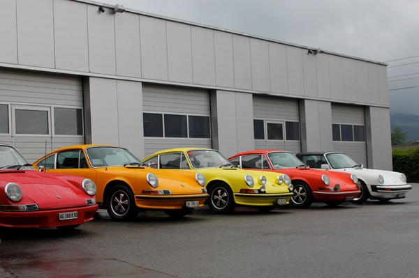 die farbenfrohe Zeit der Endsechziger - Porsche Classic Day 2012