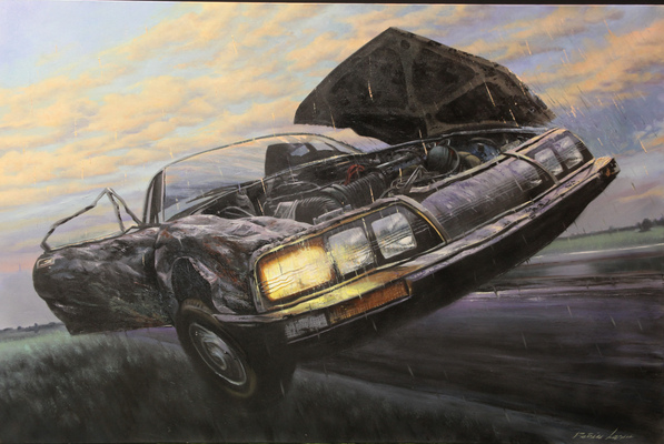 gesehen in der Art Gallery - Citroën SM auf Abwegen - Rétromobile 2015