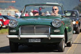 kantig und mit viel Charme dieser Triumph Herald als Cabriolet - British Car Meeting 2015 in Mollis