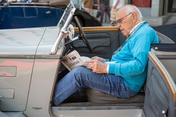 … oder die Zeitung beim Mittagsschlaf.