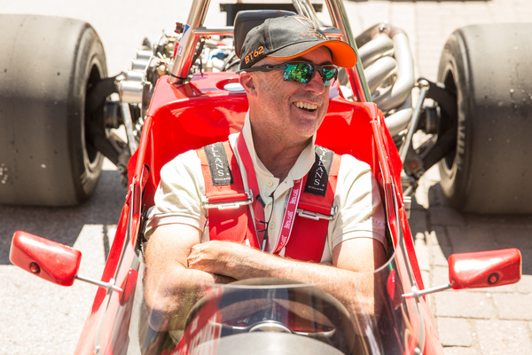 … pilotierte in Gröbming völlig logisch: Einen Brabham!