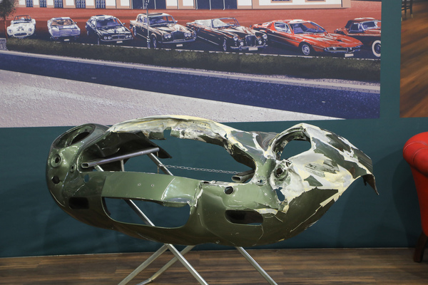 ... and the replaced front of the Aston Martin - Swiss Classic World Lucerne 2023