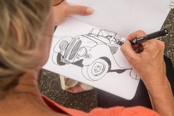 … zur analogen Zeichnung.