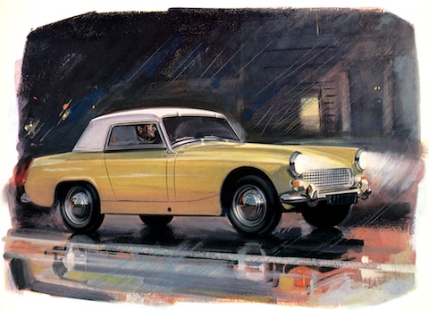 Artikelbild Austin Healey Sprite Mk II als Gemälde