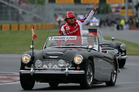 Austin Healey für Alonso beim GP von Montreal 2011