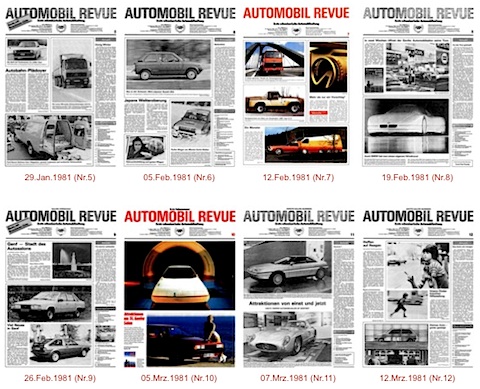 Artikelbild In Farbe! Automobil Revue Jahrgang 1981 im Zwischengas-Archiv