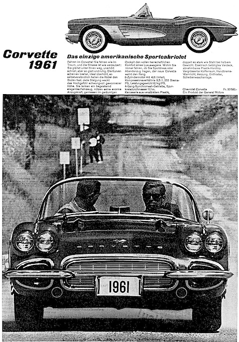 Artikelbild Chevrolet Corvette 1961 - das einzige amerikanische Sportcabriolet