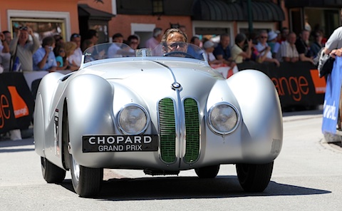 Marc Surer fuhr den BMW 328 Mille Miglia für ein paar Demorunden an der Ennstal Classic 2011