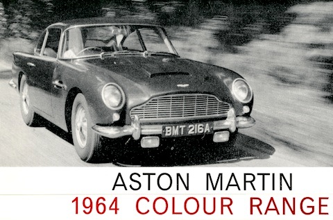 Farbpalette Aston Martin DB 5 1964 (Titelblatt)