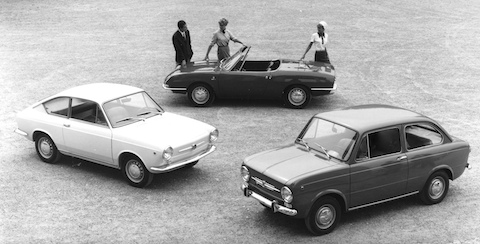 Fiat 850 Familie - Limousine, Sport und Spider - im Jahre 1966