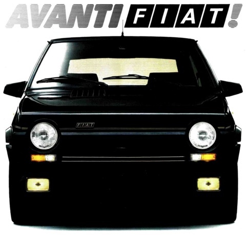 Werbung für den Fiat Ritmo im Jahre 1981