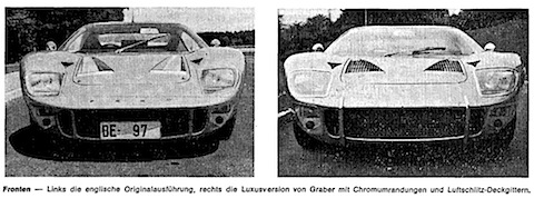 Originale Ford GT40 von Graber in der Schweiz verfeinert