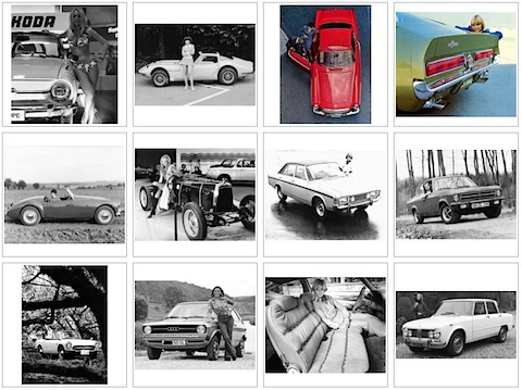 Bildermagie - erster Teil - Frauen und das Automobil im Laufe der Zeit