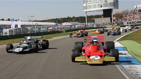 Formel-1-Wagen beim Tribut an Jochen Rindt Lauf anlässlich des Hockenheim Historics 2010