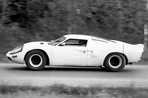 Die Silhouette des Hurrikan von 1971 war vom GT 40 stark beeinflusst