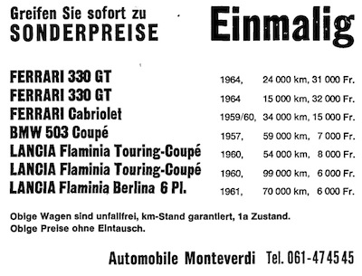 Artikelbild Sonderpreise bei Automobile Monteverdi
