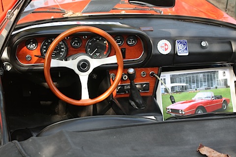 Interieur des Michelotti TR 5 von 1968
