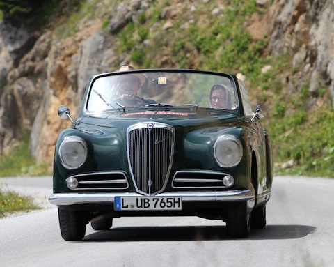 Lancia am Üben auf den Stoderzinken