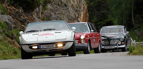 Maserati Indy, Mercedes-Benz und Volvo am Stoderzinken bei der Ennstal Classic 2011