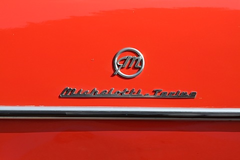 Michelotti-Schriftzug auf dem TR 5 Einzelstück von 1968 