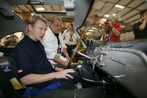 Mika Häkkinen im Oldtimer