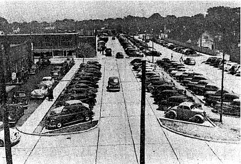 Parkieren in den USA im Jahre 1951
