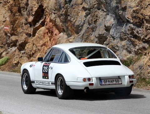 Porsche 911 beim Üben des Schlussteils auf den Stoderzinken