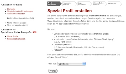 Artikelbild Spezialisten- und Club-Profile auf zwischengas.com selber erfassen