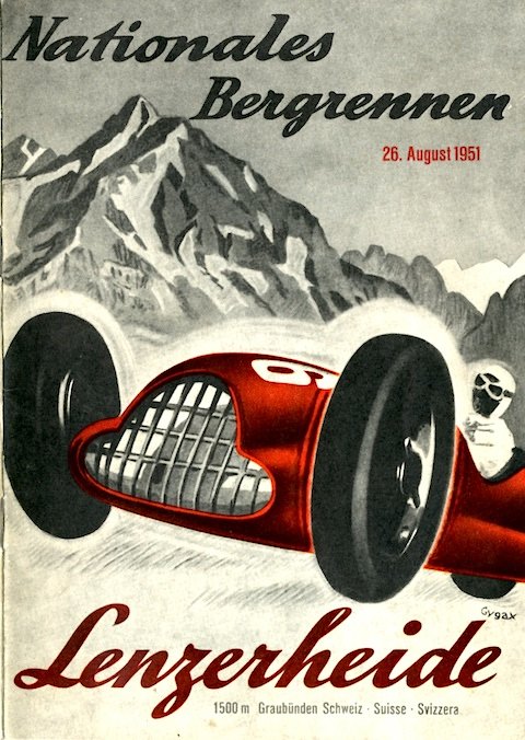 Programmheft Lenzerheide-Bergrennen von 1951