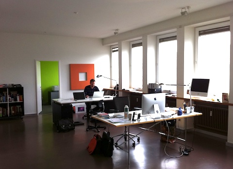 Redaktionsbüro von Zwischengas - frisch bezogen