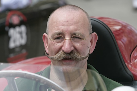 Horst Lichter am Start der Mille Miglia