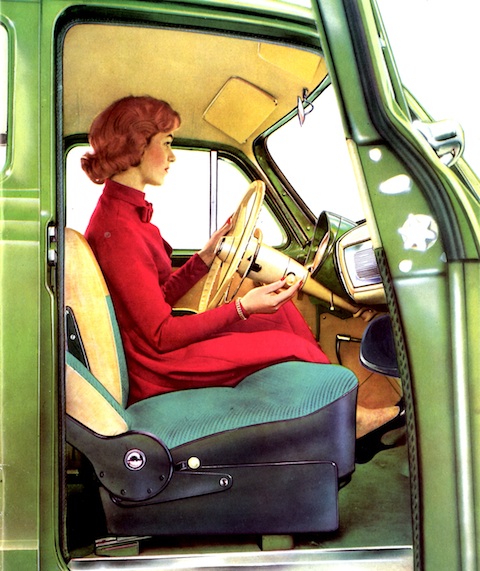 Simca Aronde von 1956 im Verkaufsprospekt (Ausschnitt)