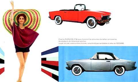 Simca Aronde P60 Prospekt von 1960 (Ausschnitt)