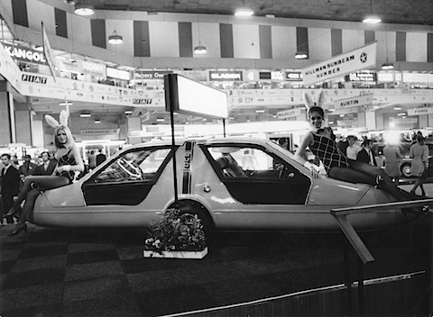 Spezialversion des Bond Bug, ausgestellt im Jahre 1970