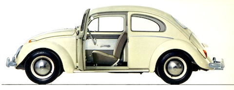 VW 1200 in der Farbe perlweiss