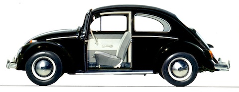 VW 1200 in der Farbe schwarz
