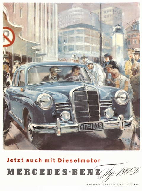 Mercedes-Benz-Werbung von 1954