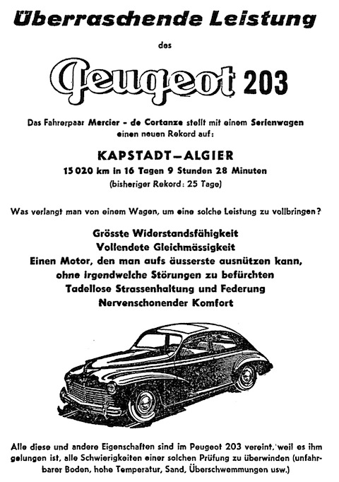 Artikelbild Vor 60 Jahren - in der Automobil-Revue vom 24. Januar 1951