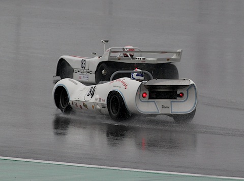 Prototypen im Wasser bei den World Sportscar Masters am AVD Oldtimer Grand Prix 2011