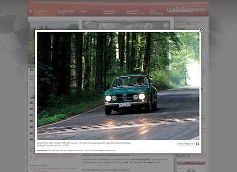 kleine Bilder in den Zwischengas-Galerien