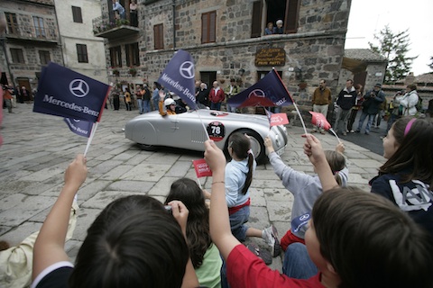 Impressionen von der Mille Miglia 2008 - begeisterte Zuschauer
