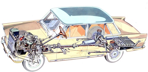 Fiat 1800 von 1959 - die Technik sichtbar gemacht