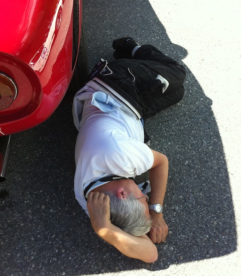 Von der Müdigkeit übermannt