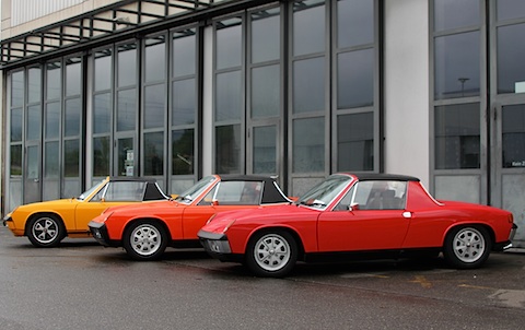 Drei Modelle der 914-Baureihe in Schinznach
