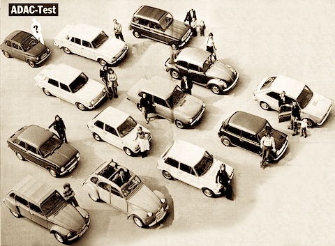 Artikelbild 13 kleine Wagen für sparsame Leute anfangs der Siebzigerjahre