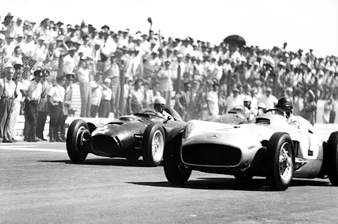 Fangio als Sieger im argentinischen GP 1955